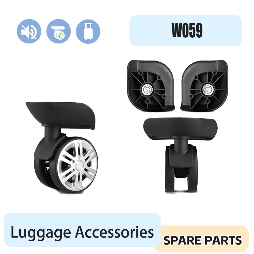 For Hongri A65 Luggage Wheels Replacement Heavy Duty Suitcase Spare Parts Silent Universal 360 Rotating Trolley Caster Durable