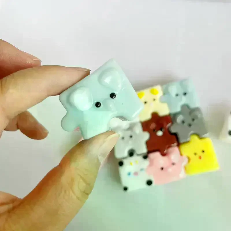 9-delige cartoon dierenpuzzel TPR handgemaakt speelgoed romige zachte lijm langzame rebound knijp kinderspeelgoed