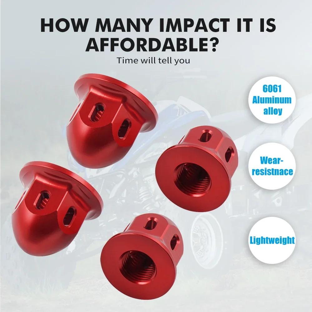 NICECNC ATV Front Rear Spindle Nuts Kits For YAMAHA RAPTOR 700 SPECIAL EDITION YFZ450 YFZ450R GRIZZLY 350 2WD 4WD 2008 2010