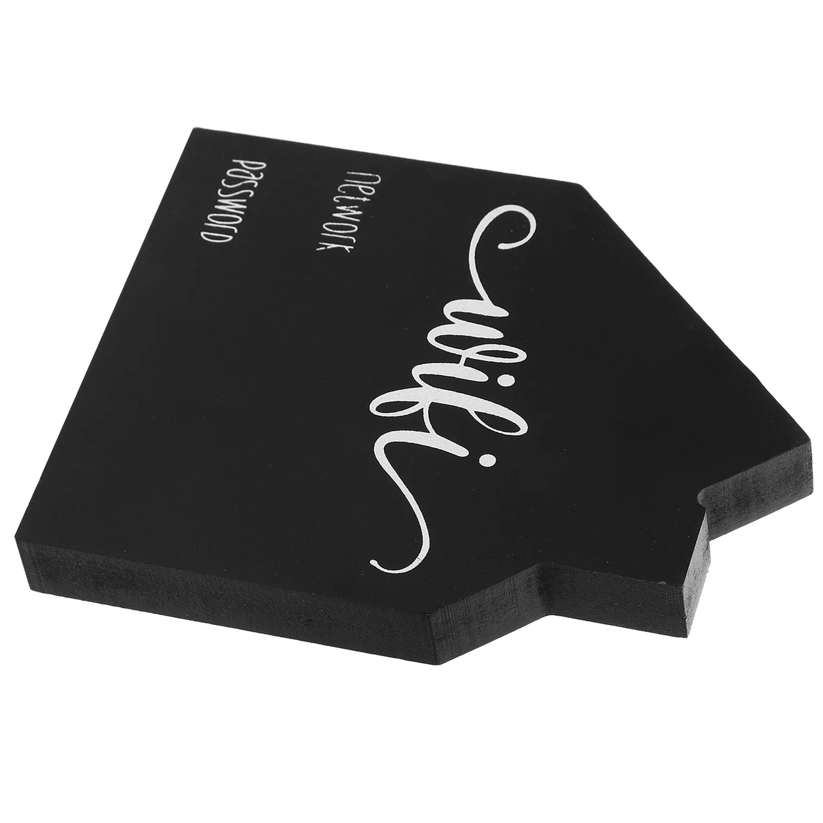 Wooden WiFi Password Sign Chalkboard Design for Stylish Functional Display in Restaurants Cafes Hotels Offices