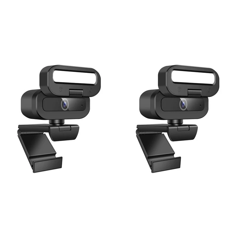 2X 4K 60FPS Live Webcam USB Autofocus Camera PC Rotatable Microphone Fill Light Streaming Camera For PC Laptop