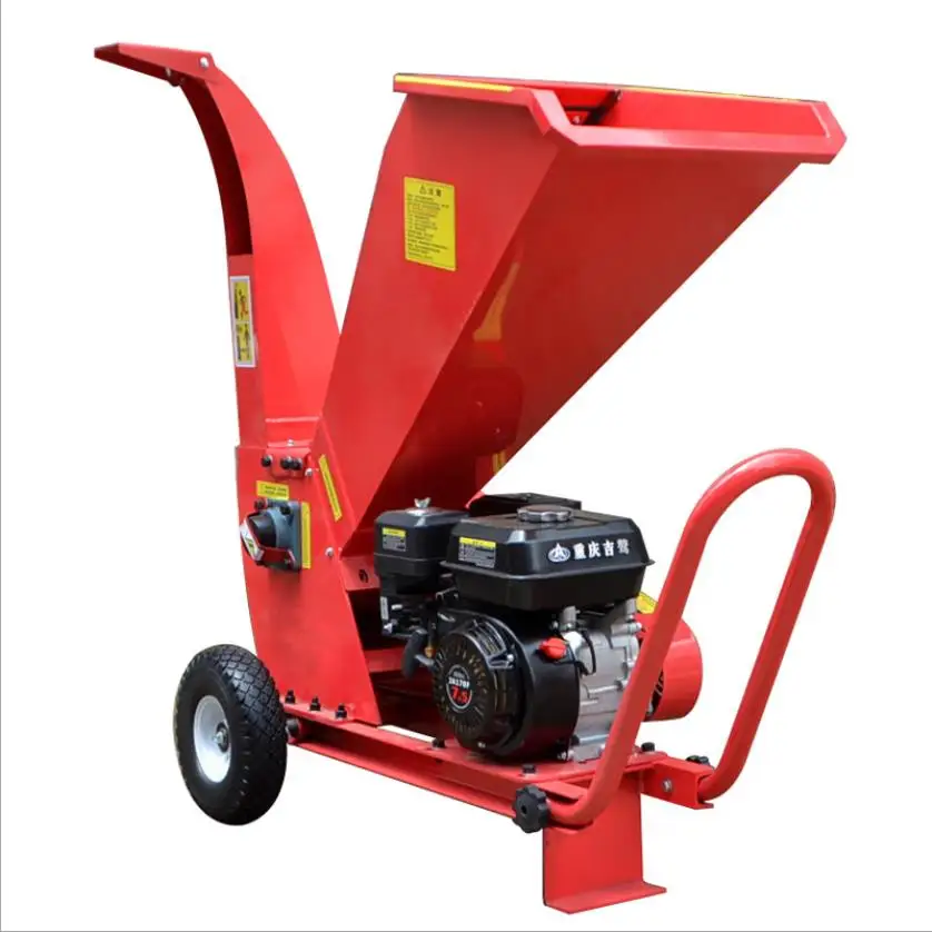 CE Certified Tree Stump and Biomass Branches Crusher Wood Chips Grinding Machine with Gear Core Components
