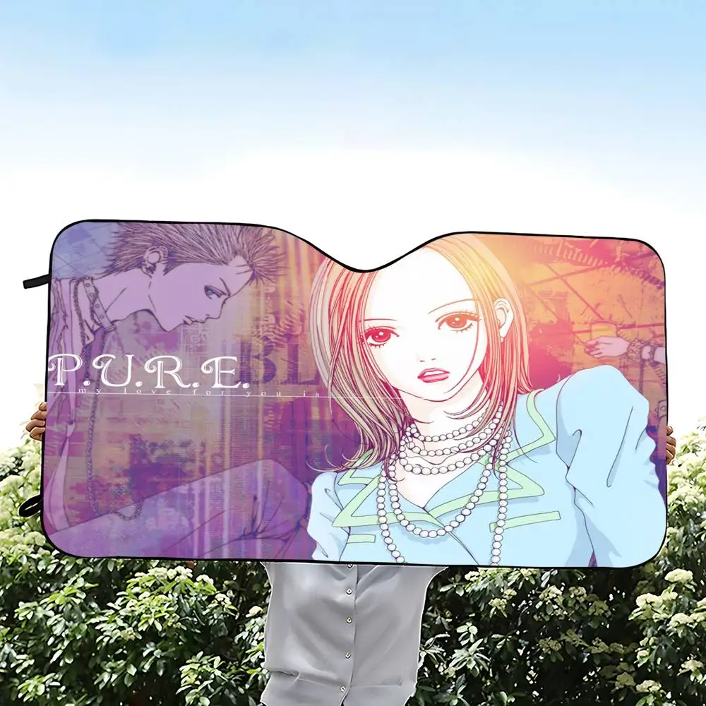 NANA スタイリッシュでトレンディなフロントガラスサンシェード、車のフロントガラスカバー、車のサンシェードカーテン、車の日焼け止めカバー