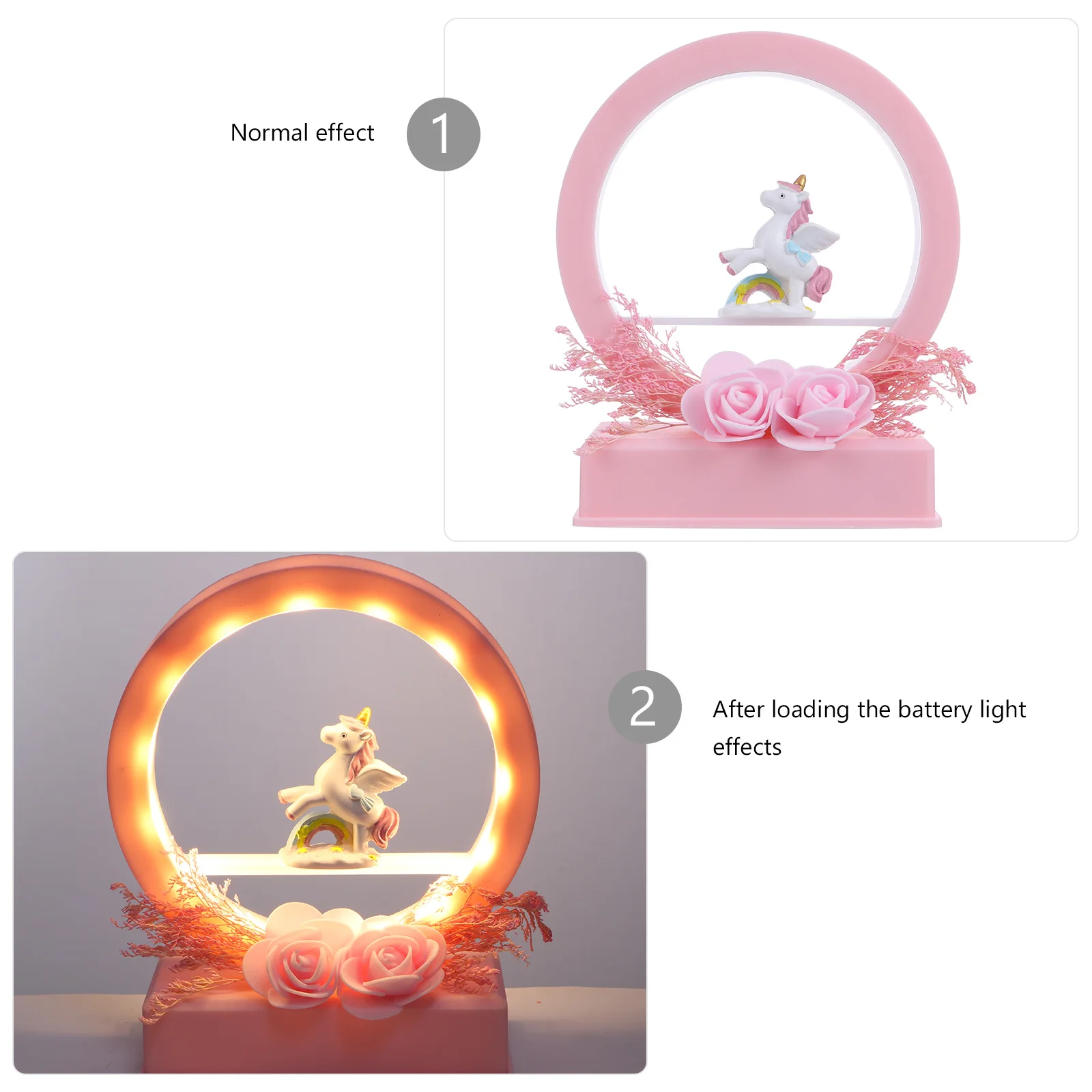 

1pc Unicorn Music Night Lamp Premium Resin Desktop Light Decor For Bedroom Romantic Creative Decoration Room Gift