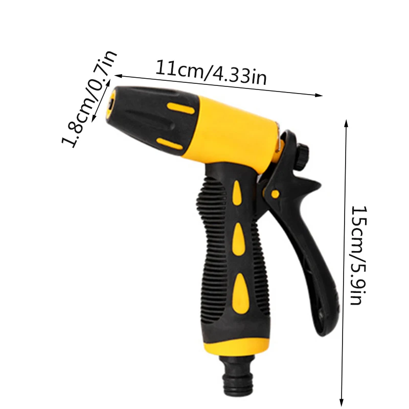Herramientas de riego por aspersión, modos de pulverización, pistola de agua para jardín, boquilla de manguera de pistola pulverizadora limpia para lavado de coches de alta presión para el hogar