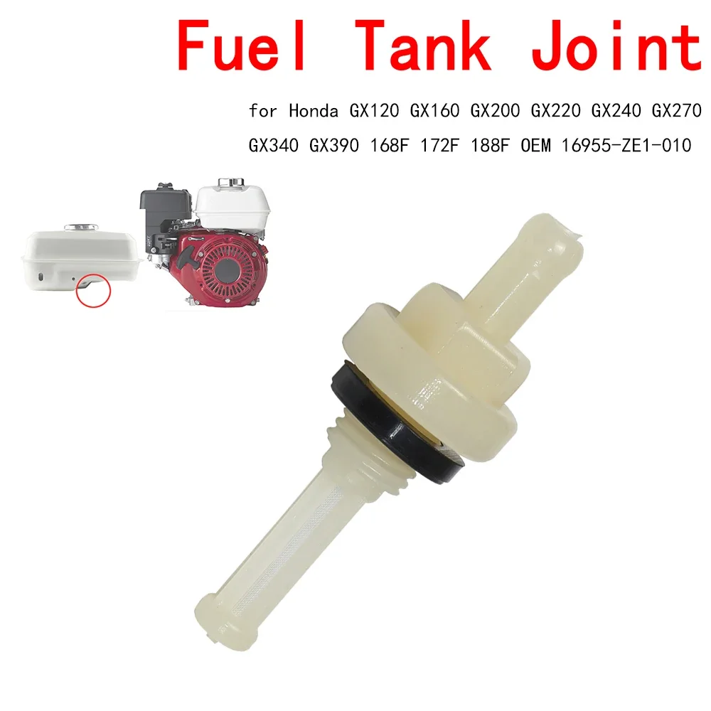 Engine Fuel Joint Tank Filter for Honda GX120 GX160 GX200 GX220 GX240 GX270 GX340 GX390 168F 172F 188F OEM 16955-ZE1-010