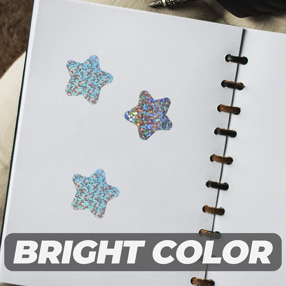 

2 Rolls Star For Kids Reward Self-Adhesive Gift Packaging Five-Pointed Pvc Stickers Classroom Supplies Decorative Star Decals