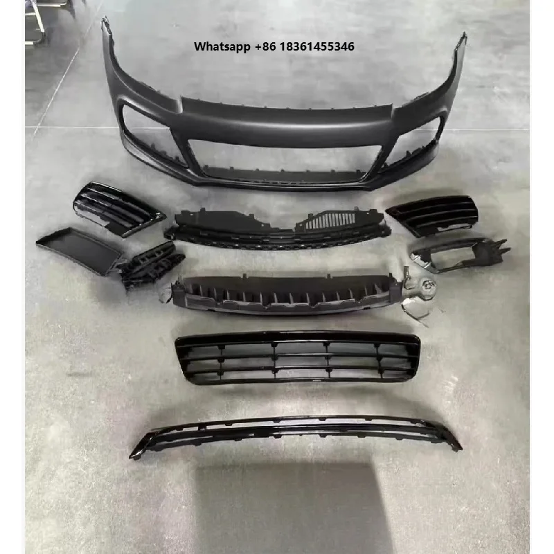 For  09-14 Scirocco, Front Grille, Lower Grille, Frame and Rear Lip, Bolt-On Installation High Quality Full Body Kit