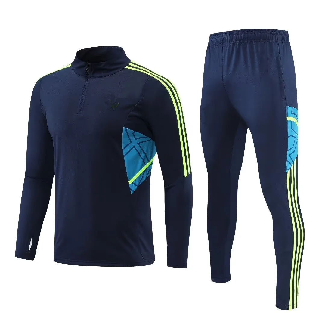 NEW adult tracksuits training suit Juventuses juv Fans Half Zipper Jacket men games Jerseys football Kit Tops and trousers Casua