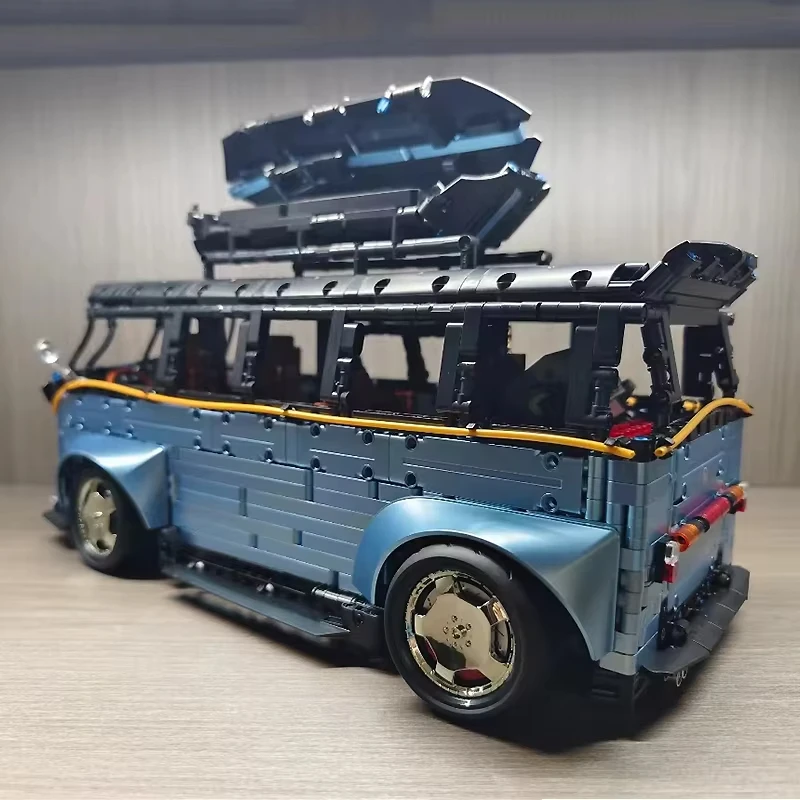 TGL T5022 MOC-décennie s de Construction de Modèle de Bus, Super City Rack, Camper Van, Briques de Puzzle, Jouet d'Assemblage, Cadeaux de Noël pour Enfants