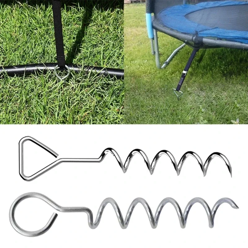 Tent Stake Anchors Tent Trampoline Ground Stake Tie Down Spirals Ground Anchors