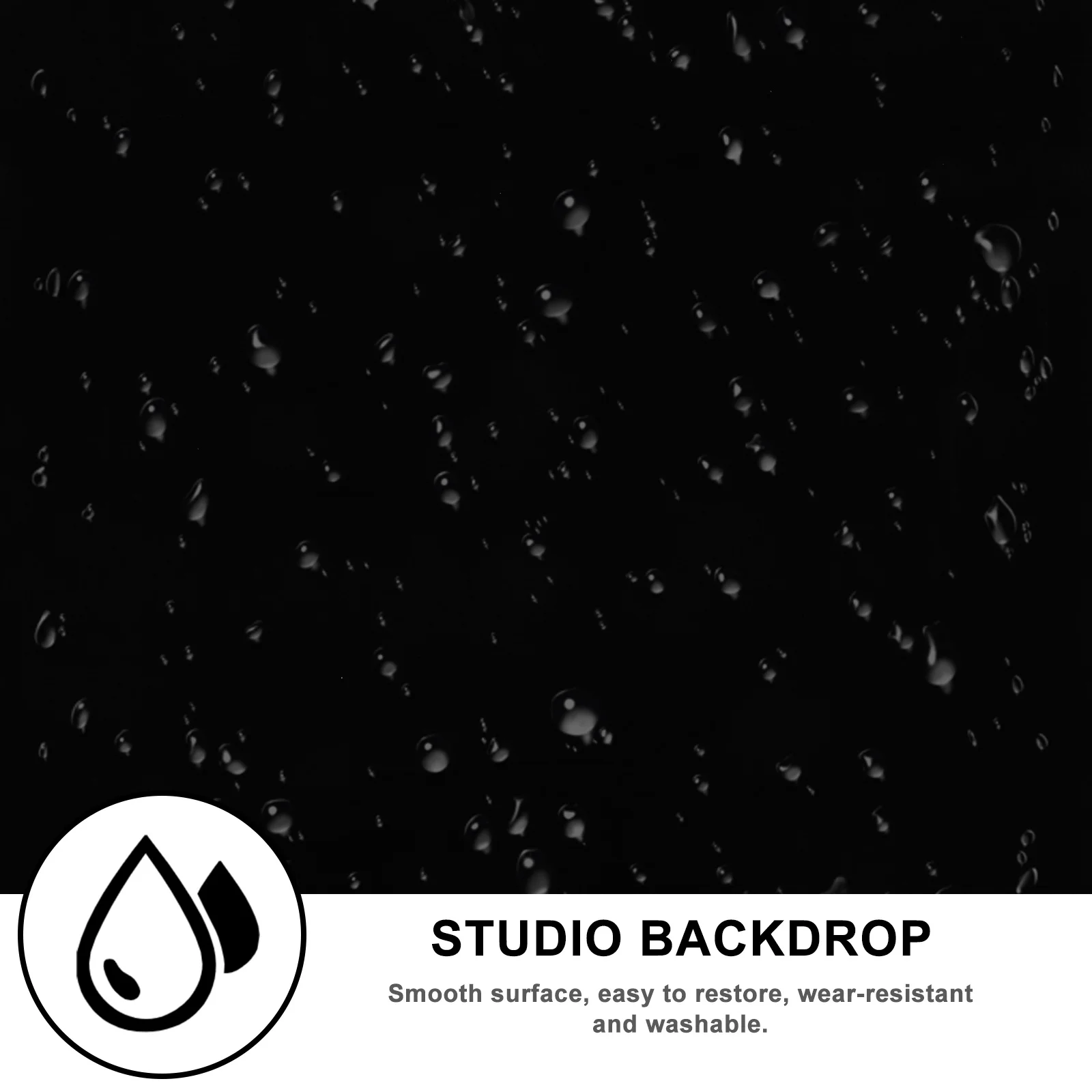

1Pcs Absorbent Black Photography Backdrop Smooth Washable Cloth for Studio Film Background Photo Prop Screen Fabric