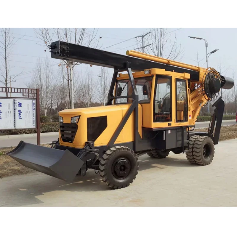 YG Rotary Pile Driver Rock Drilling Rig Machine High Speed Solar Pile Driver Hole Small Hydraulic Drill Rig Construction Machine