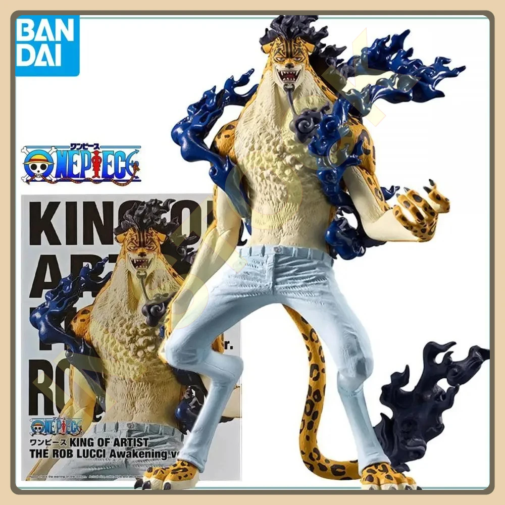 

Оригинальная коллекционная фигурка Banpresto One Piece Rob Lucci King of Artist, официальная аниме-модель в коробке
