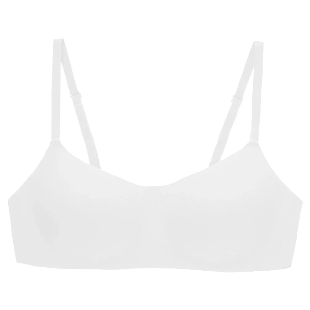Купите два, получите один женский бюстгальтер без косточек, однотонный бюстгальтер, черный удобный тонкий бюстгальтер, всесезонный повседневный стиль