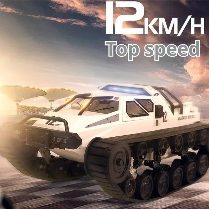 1:12 four-wheel drive high-speed 2.4G professional drifting tank climbing off-road model vehicle EV2 chariot RC TANK toy gift