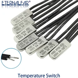 KSD9700 5A 250V 15C 35C 40C 55C 60C 75C 80C 85C 90C 95C 100C 155C NO NC Thermostat Thermal Protector fuses Temperature Switch