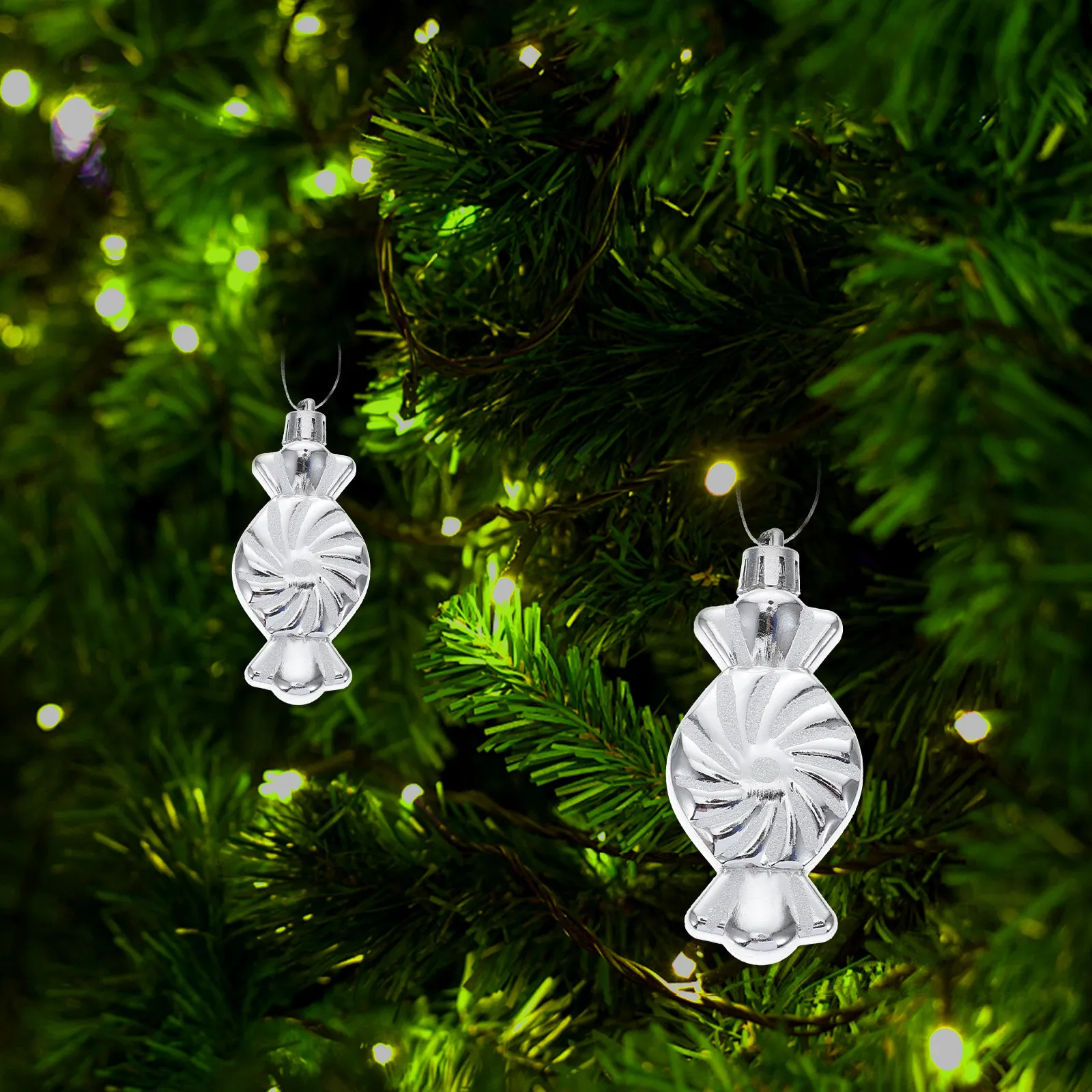 6 Pcs Christmas Baubles Decorations Ornaments Crazy Decorative Hanging Home Sweet