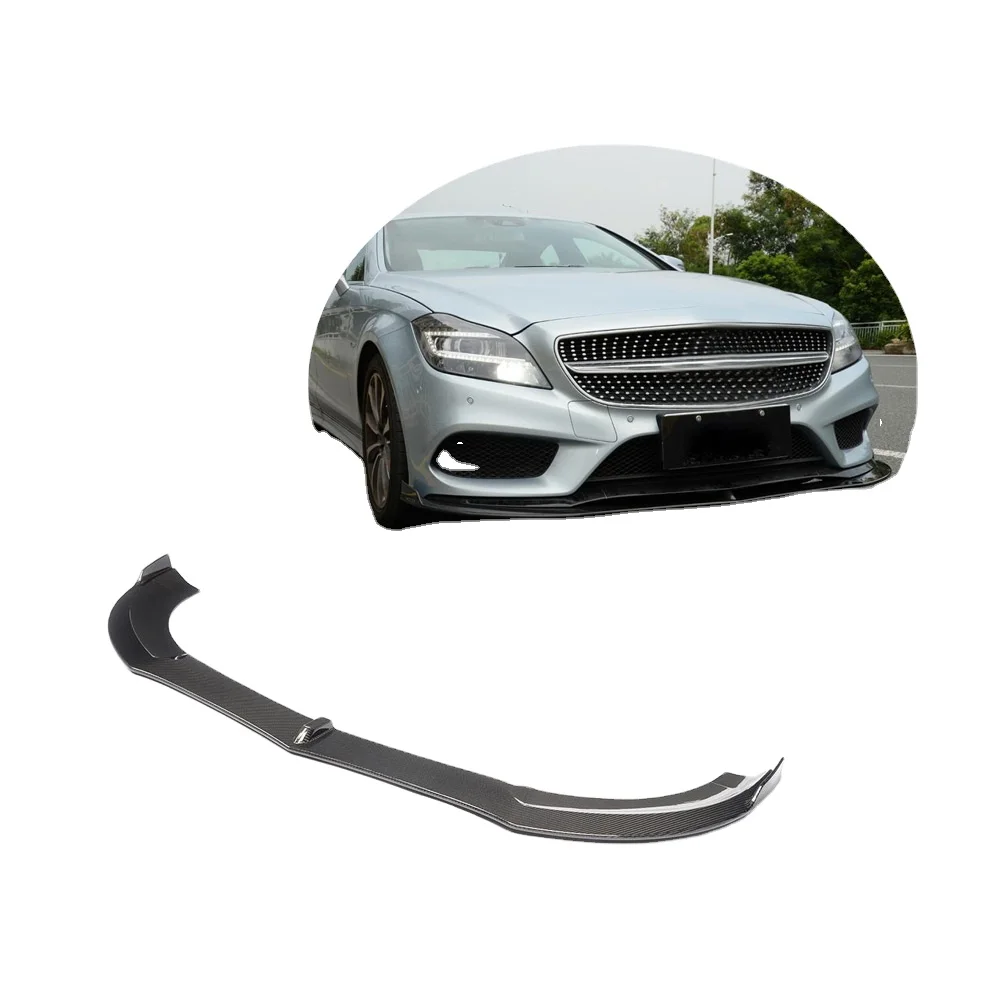

Carbon Car Front Lip Spoiler For Mercedes W218 Base Sedan 4-Door