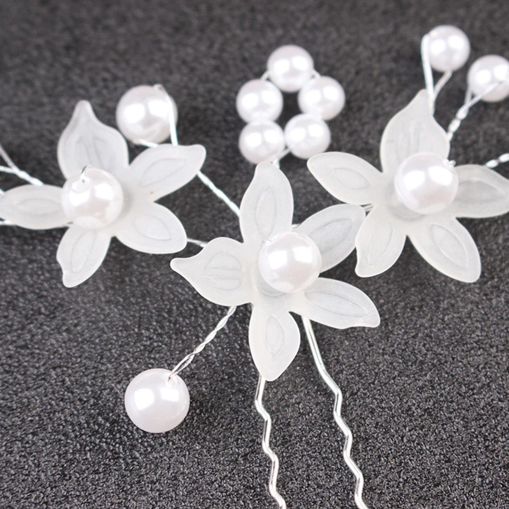 

12 Pcs Pearl Hairpin Invisible Hairpins Elegant Womens Barrettes Clip for Stick