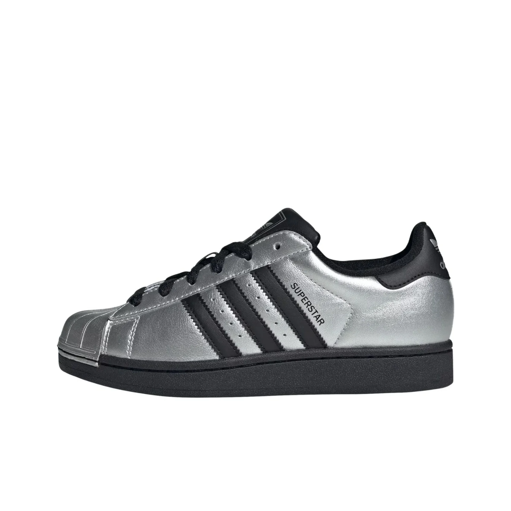 Adidas Originals Superstar 2 Breathable Skateboard Shoes Women's Silver Black IH1599
