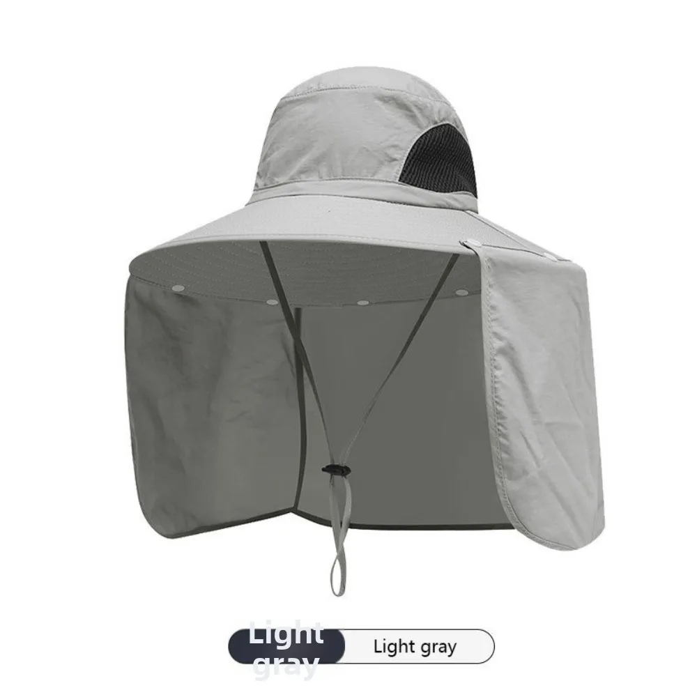 

New Anti-UV Fisherman Hat Wide Brim Adjustable Sun Hat Quick-dry 50+UPF Protection Sunscreen Hat Men