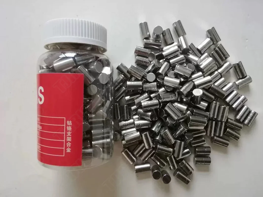 1kg Cobalt-Chromium Alloy for Dental Framework, Co-Cr Removable Denture Metal in Regular Shape for Casting.