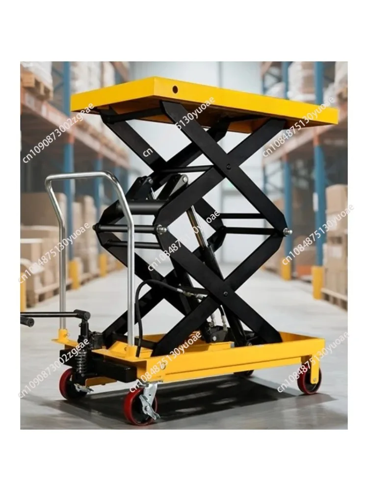 Mała, mini mobilna platforma podnosząca, ręczny stół roboczy — 2
