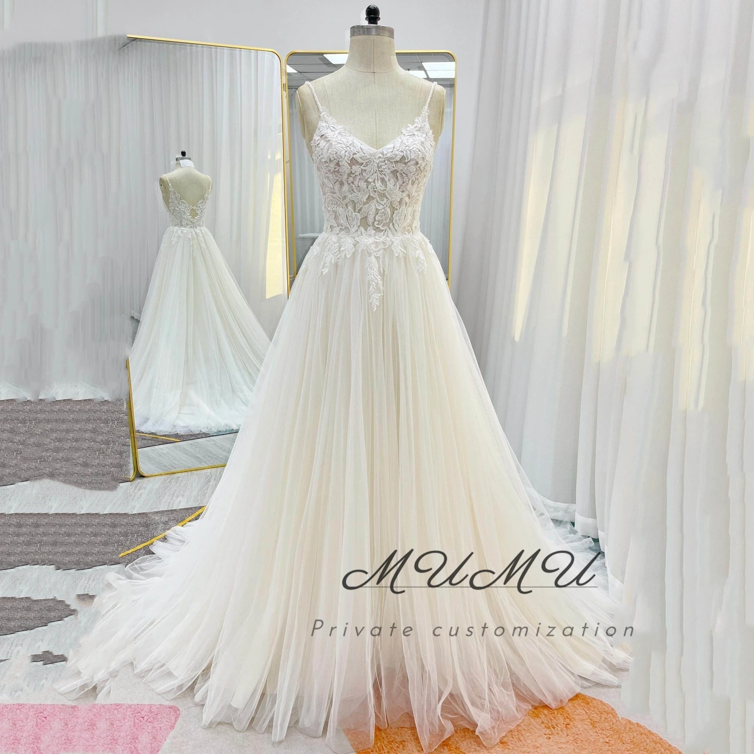 

MuMu Customized فساتين سهرة Luxurious Women's Evening Dresses Платье Вечернее Wedding Dress White Dress civilian wedding dress