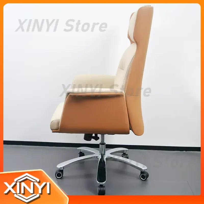 Modern Ergonomic Executive Lift Office Chair with Adjustable Height Swivel Leather for Supervisor Manager Home Office Use for
