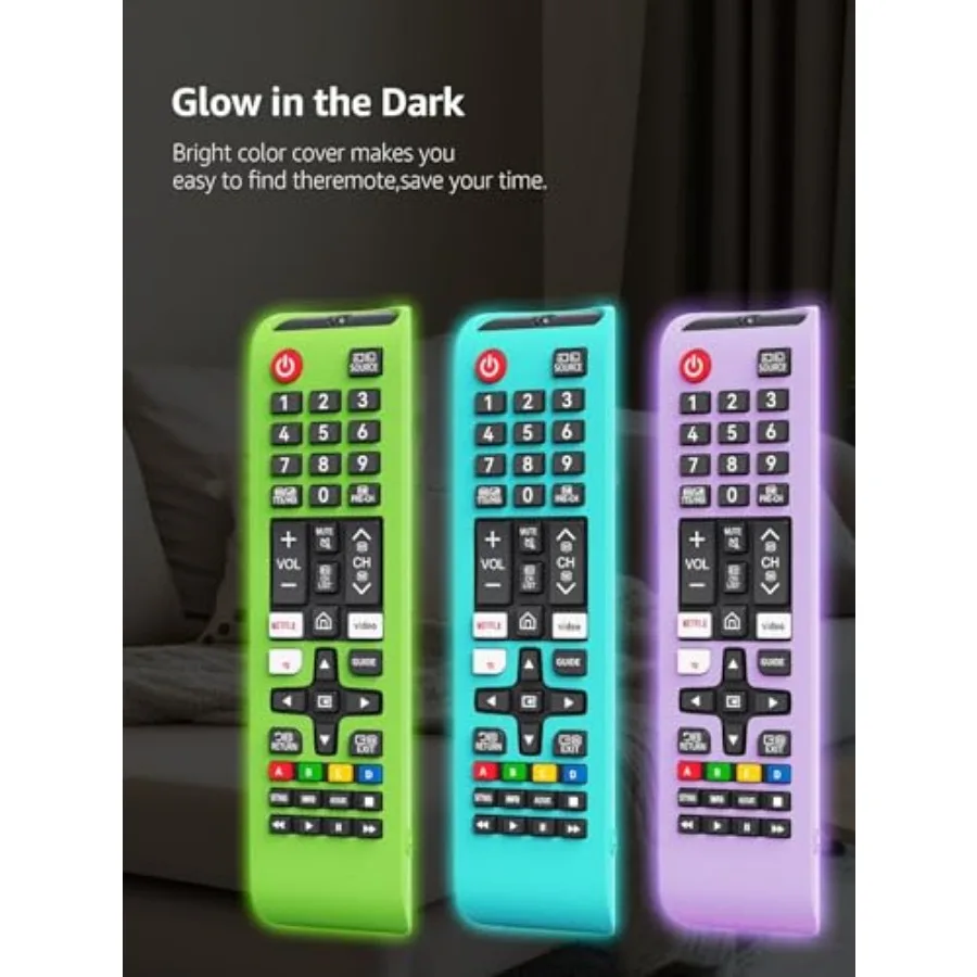 [Pack of 3] Protective Cover for Samsung TV Remote, Silicone Protective Case Compatible with Samsung Smart TV Remote BN59-01301 - view 5