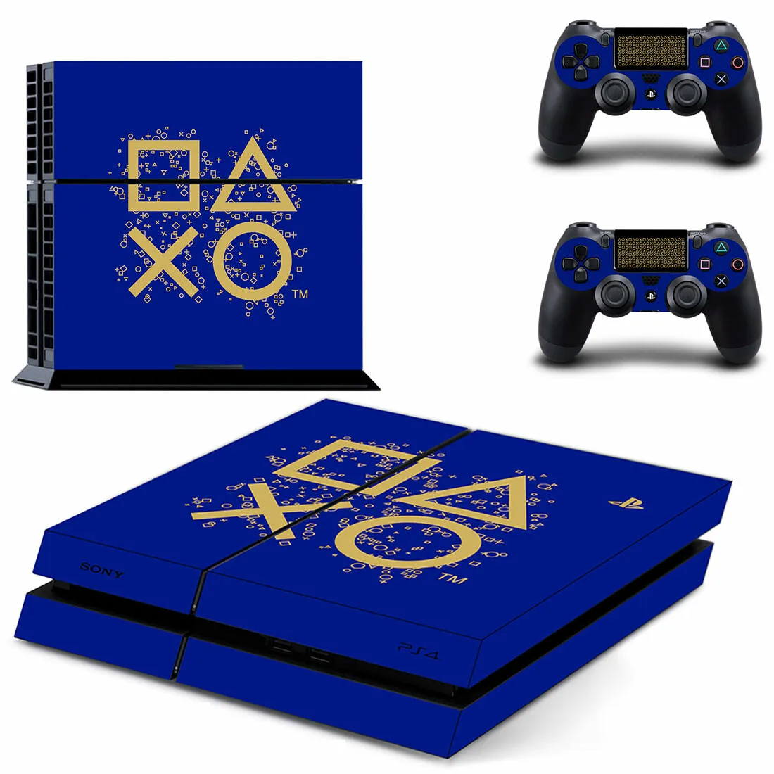 Pure White Symbol Logo Design PS4 Skin Sticker decalcomania Cover per Console e 2 controller PS4 Skin Vinyl