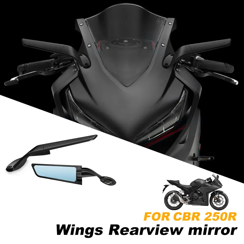 

For Honda CBR250R cbr 250 r 2011-2020 CBR 250R Rotatable Wing Mirror Stealth Rearview Side Mirrors Motorcycles Accessories