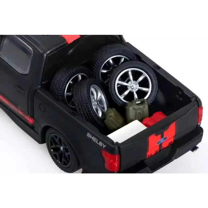 Lustiges 1:64 Ford F150 Pickup Shelby Champion Modell aus Druckgusslegierung, Kindersammlungsspielzeug, als Weihnachtsgeschenk für Kinder.