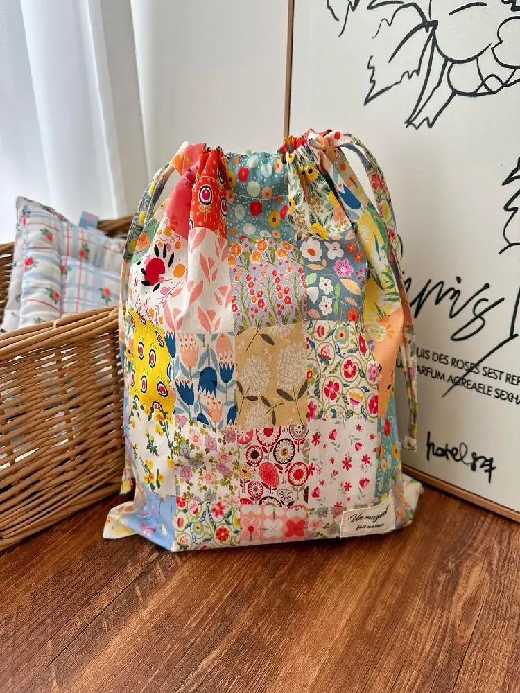 Bloementassen met trekkoord Cadeauzakjes Multifunctionele opbergtas voor kleine voorwerpen voor bruiloftsverjaardagsfeestjes - afbeelding 2