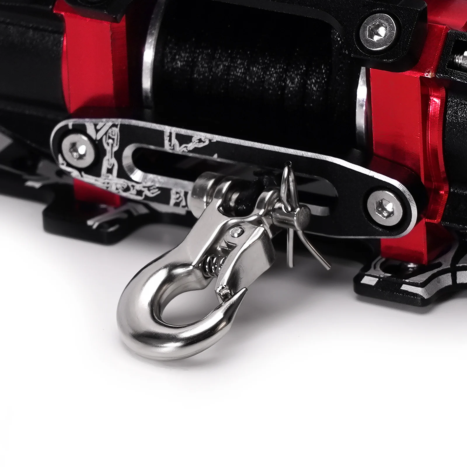 INJORA Dual Motor Metal Simulated Winch for 1/10 Scale RC Crawler