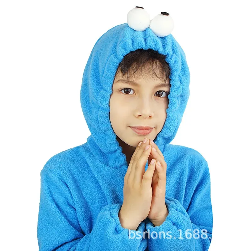 2025 New Blue Cookie Monster Red Sesame Street Elmo Animal Cosplay Pajamas Kids Halloween costume ★☆★
