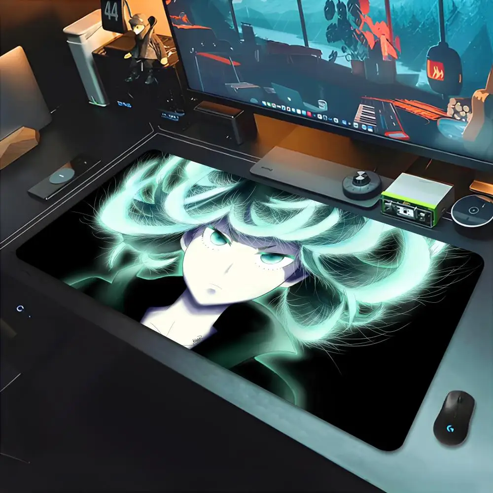 One-Punch Man Tatsumaki Mouse Pads Gamer Keyboard Mat Pads Gaming Desk Protector Laptops Large Mousepad Cartoon Deskmat