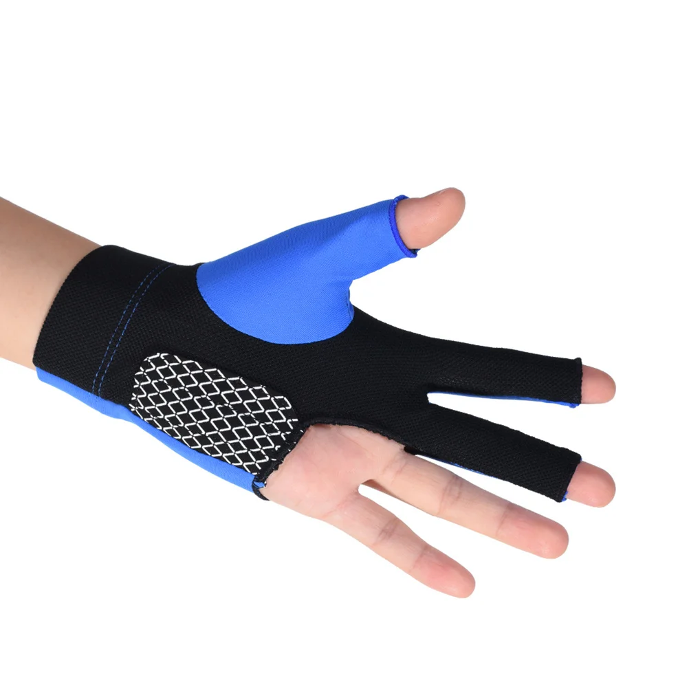 

Elastic Wrist Anti-Slip Billiards Glove 3 Fingers Breathable Cue Glove for Better Control Smooth Stroke Lightweight Comfortable