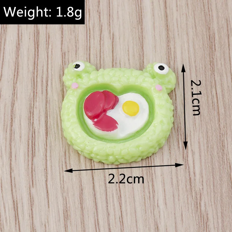 Tusember 10 Stück/Set Niedliche Kawaii Lebensmittel-Anhänger Eier Kuchen Eiscreme Flache Anhänger für Schmuckherstellung Ohrringe Halsketten Zubehör – Detail 15
