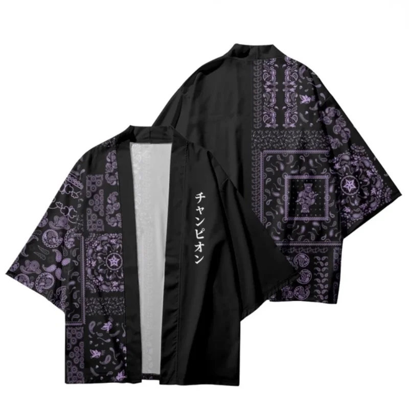Brand New Kimono Cardigan da uomo Abbigliamento giapponese Abbigliamento Samurai Harajuku Anime Kimono Streetwear Trend Cardigan estivo da uomo
