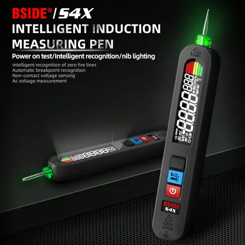 BSIDE S4X 12V-300V 전압 테스터 펜 비접촉 감지 누출 라이브 와이어 브레이크 포인트 파인더 휴대용 전기 기기