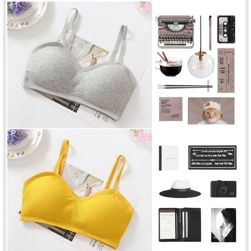 Fashion Polyester Cotton Women's Sports Bra No Steel Frame Breathable Seamless Bra Ladies Sexy Bras Girl