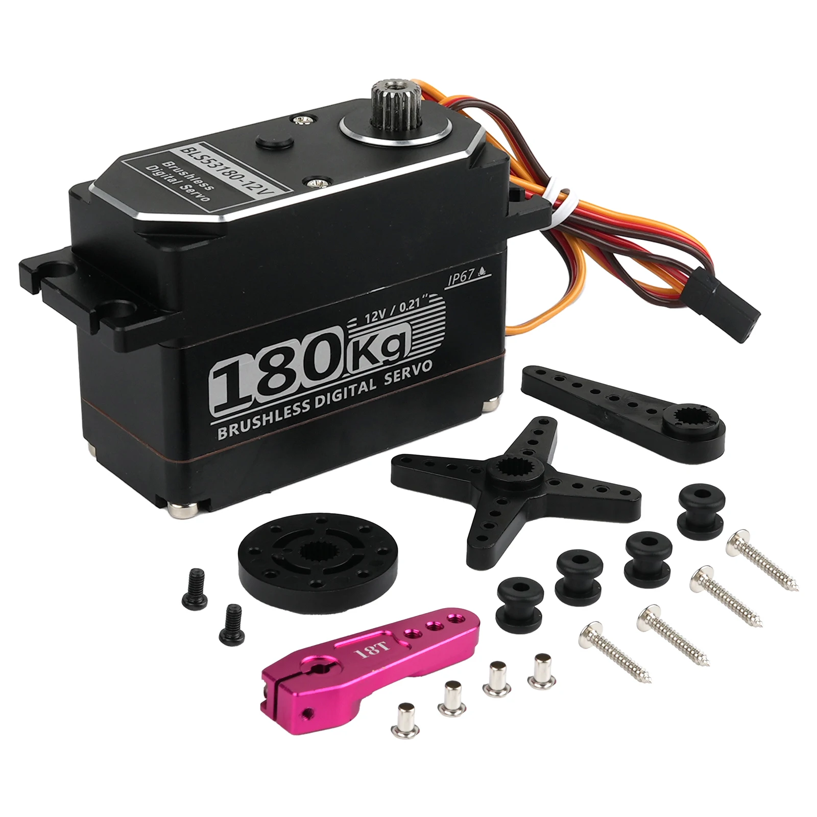 180kg.cm Digital Servo 12V 24V Brushless Motor for 1/5 Redcat HPI Baja 5B SS RC Servo Car SAVOX-0236 LOSI XL 5T