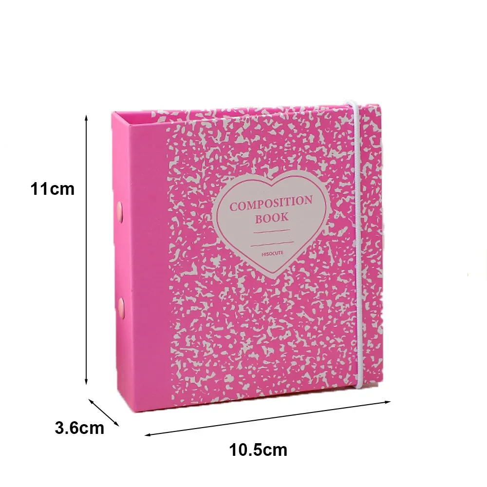 IFFVGX Cute A8 Kpop Photocard Binder Holder Collect Book Idol Photo Album with 10pcs 3 Inch Inner Pages Mini Pictures Album