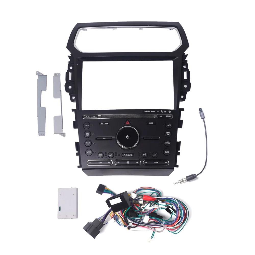 

Автомобильный GPS-навигатор, стерео для Explorer 2011-2019, радиоприемник, панель, рамка, подходит для 2 Din, 10-дюймовый стерео экран приборной панели