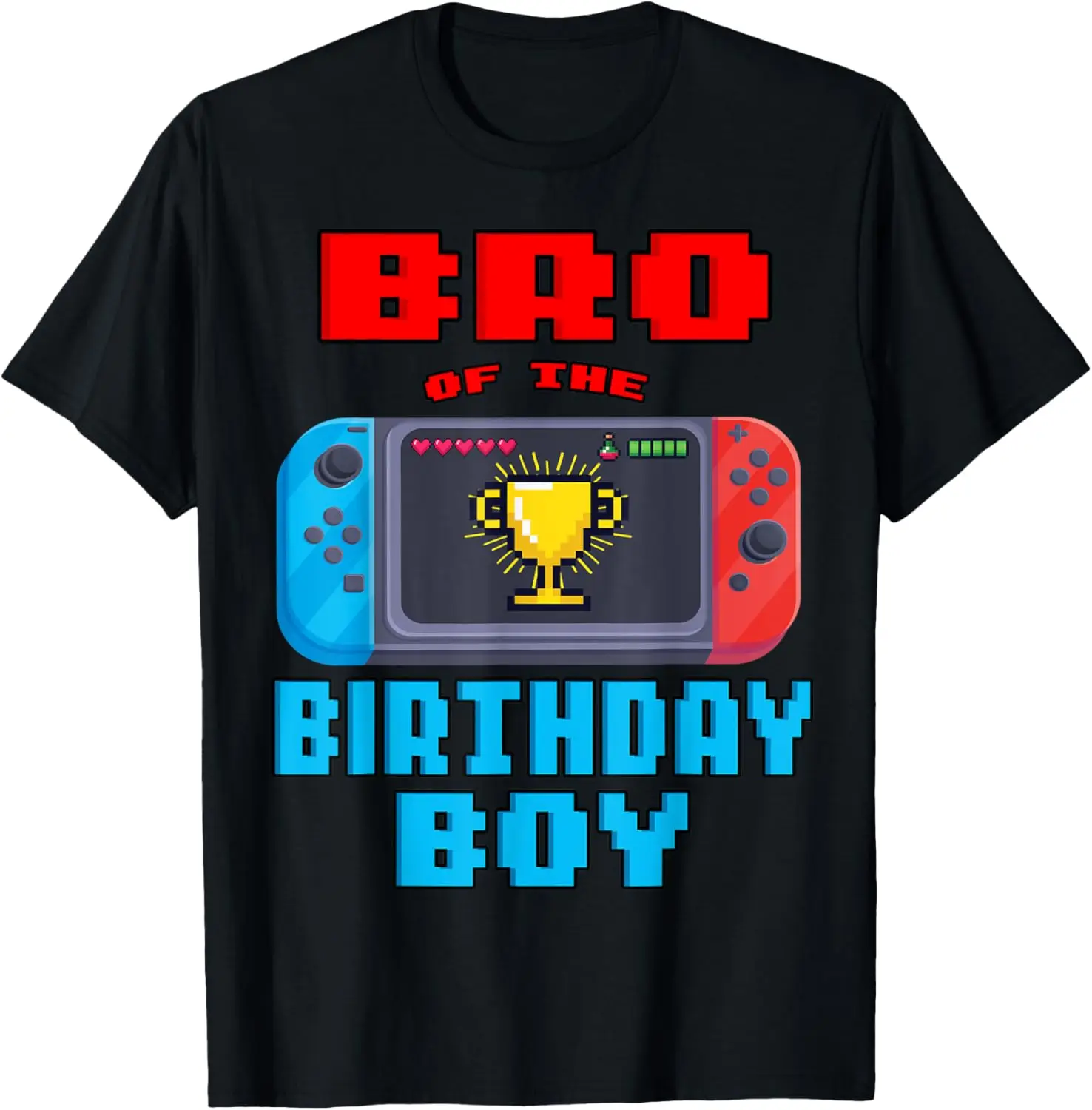 Bro of the Birthday Boy Video Games Theme Bday Matching T-Shirt