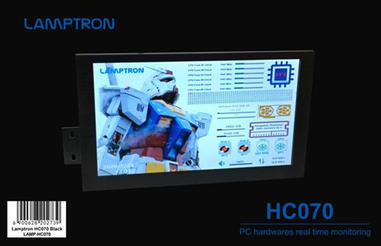 LAMPTRON HC070-7'' PC Hardware Real-Time Monitoring System