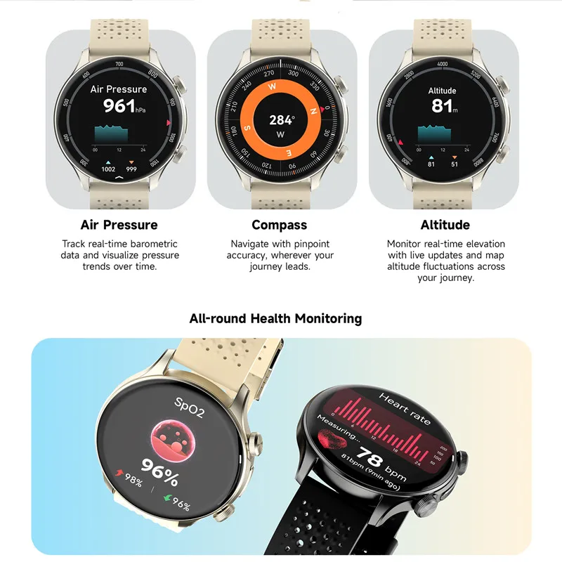IMIKI HOLO 2 Pro 1.6 "AMOLED HD عرض Smartwatch 5ATM مقاوم للماء GPS بلوتوث مكالمات هاتفية سامسونج الرياضة الساعات الذكية