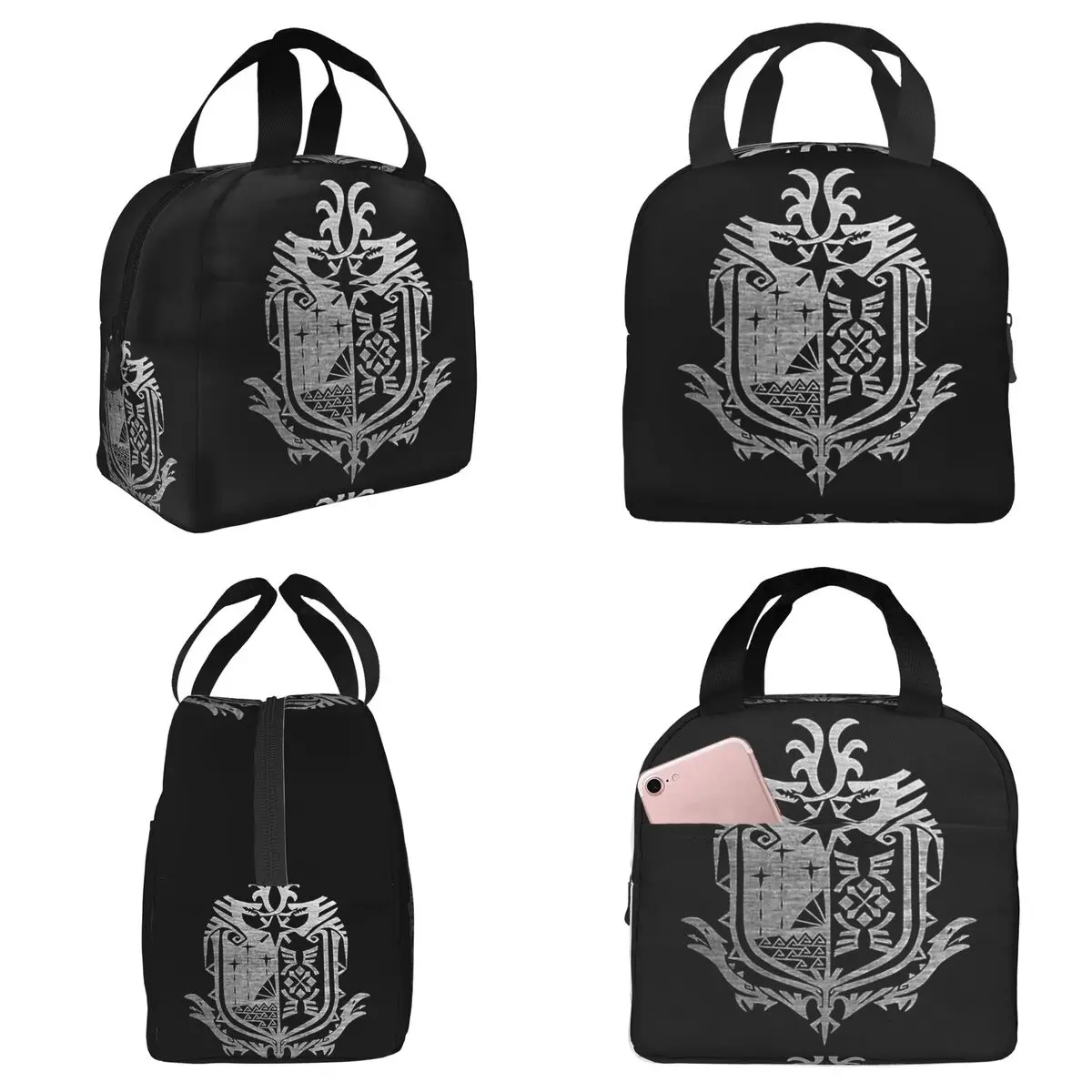 

Сумка-холодильник Monster Hunter World для женщин, термосумка для еды, портативный контейнер для обедов, офисный ланч-бокс